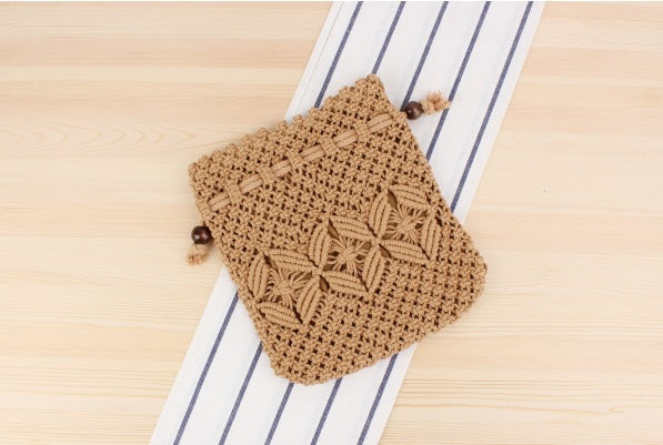 Knitted Tassel Bag Beach Women Bag woven Bag – image 4
