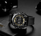 Sport leather men's quartz watch