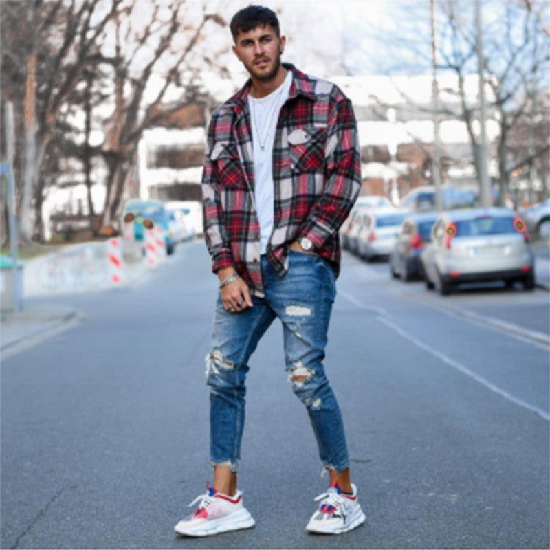 Hole men''s jeans – image 2