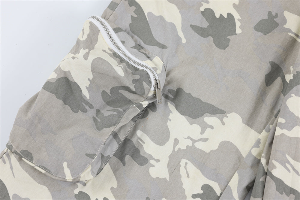 Fashion Camouflage Zipper Overalls Men – image 20