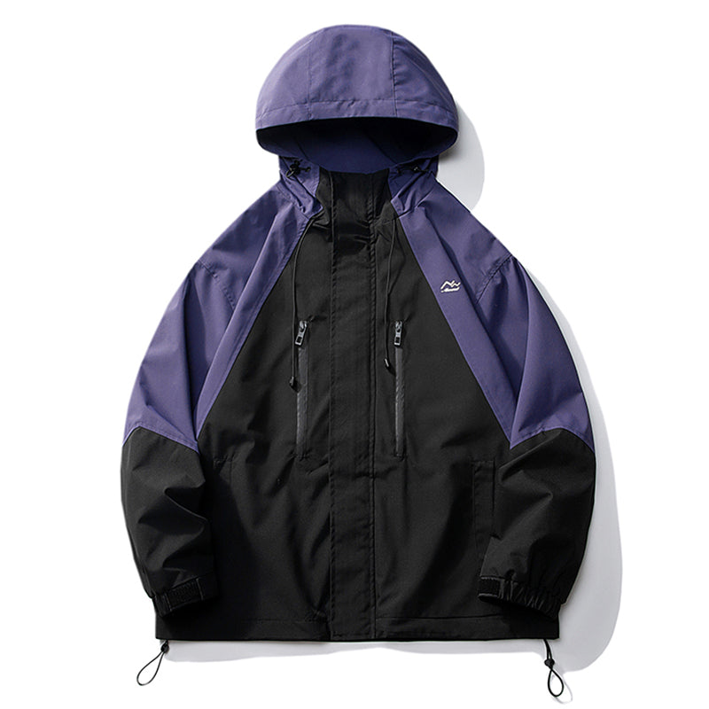 Fashion Colorblock Shell Jacket Men – image 12