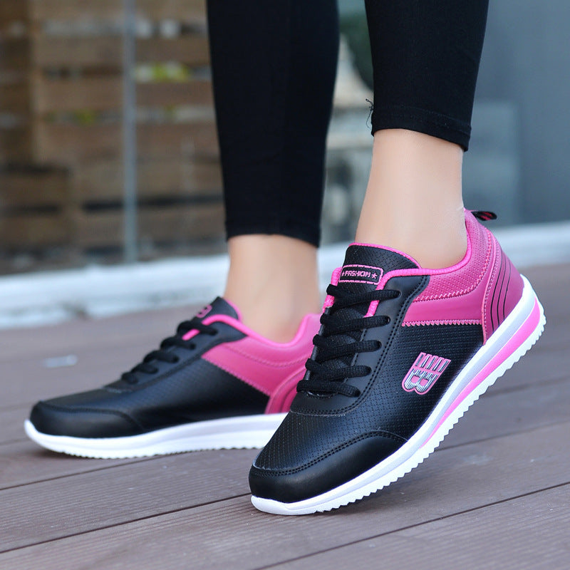 Leather student sneakers women – image 4