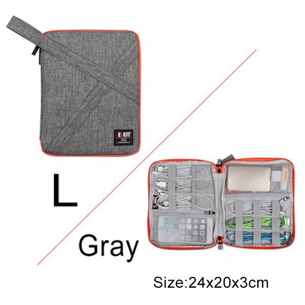Compatible with Apple, BUBM Travel Universal Cable Organizer Electronics Accessories Cases Gadget Bag For USB, Phone, Ch – image 5