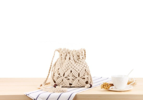 Knitted Tassel Bag Beach Women Bag woven Bag – image 8