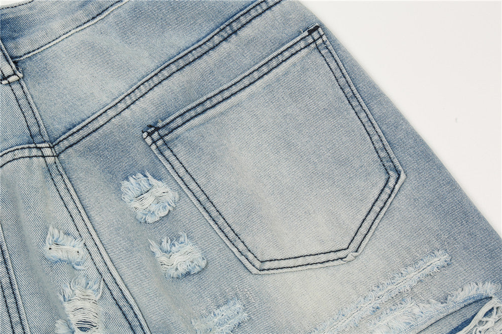 Fashion Flared Washed Jeans Men – image 11