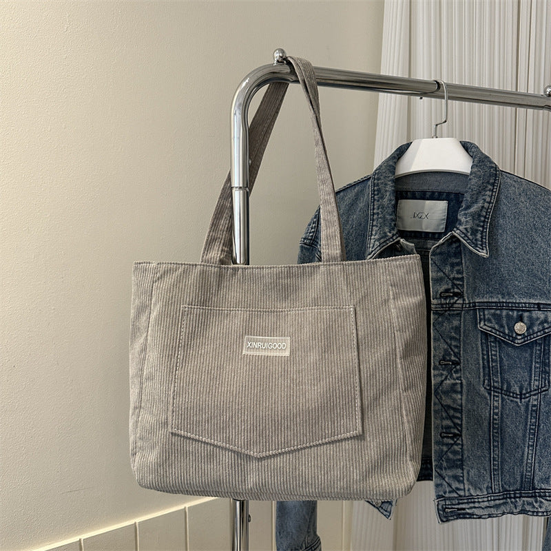 Fashion Corduroy Shoulder Bag Women – image 10