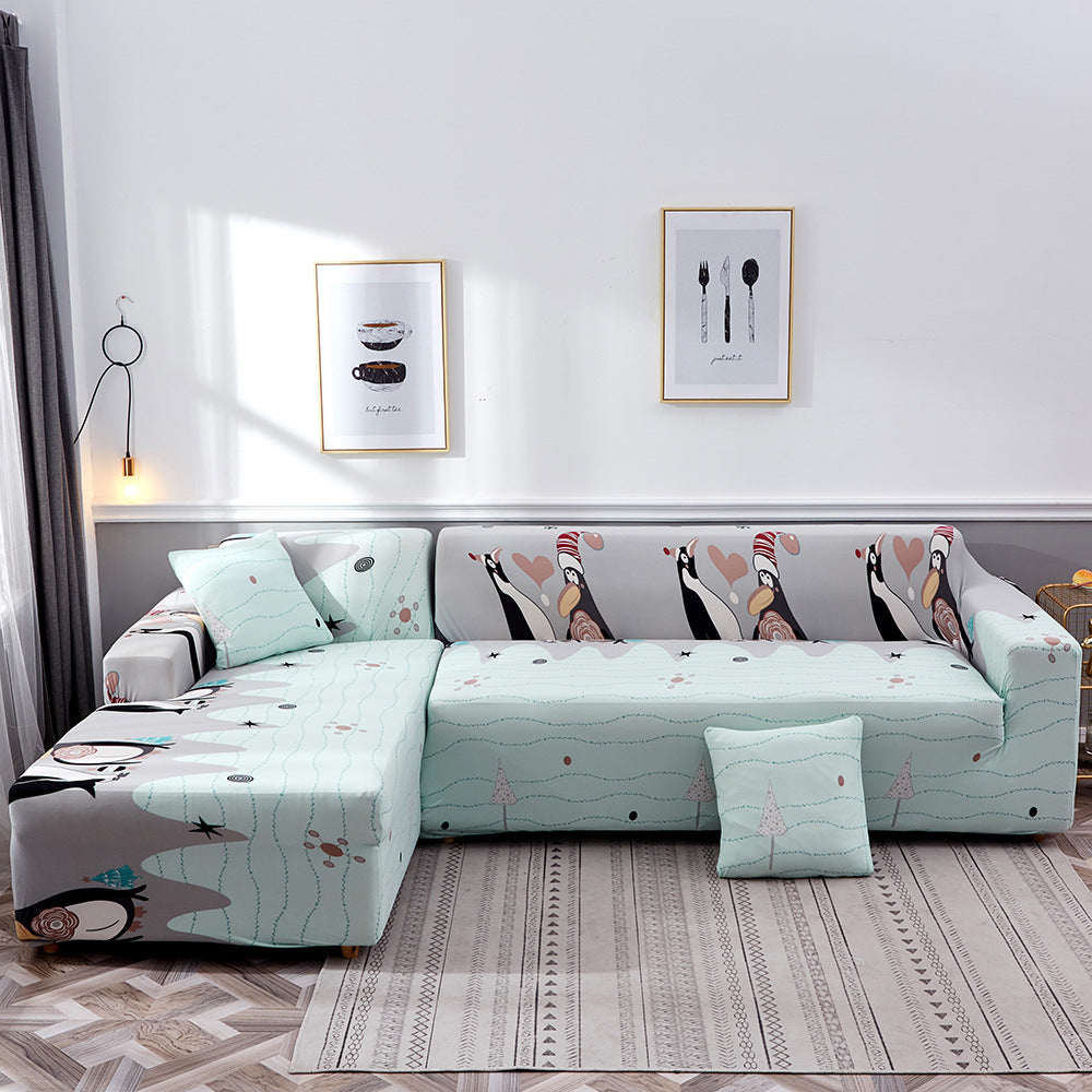 Printed sofa cushion sofa cover sofa cover – image 13