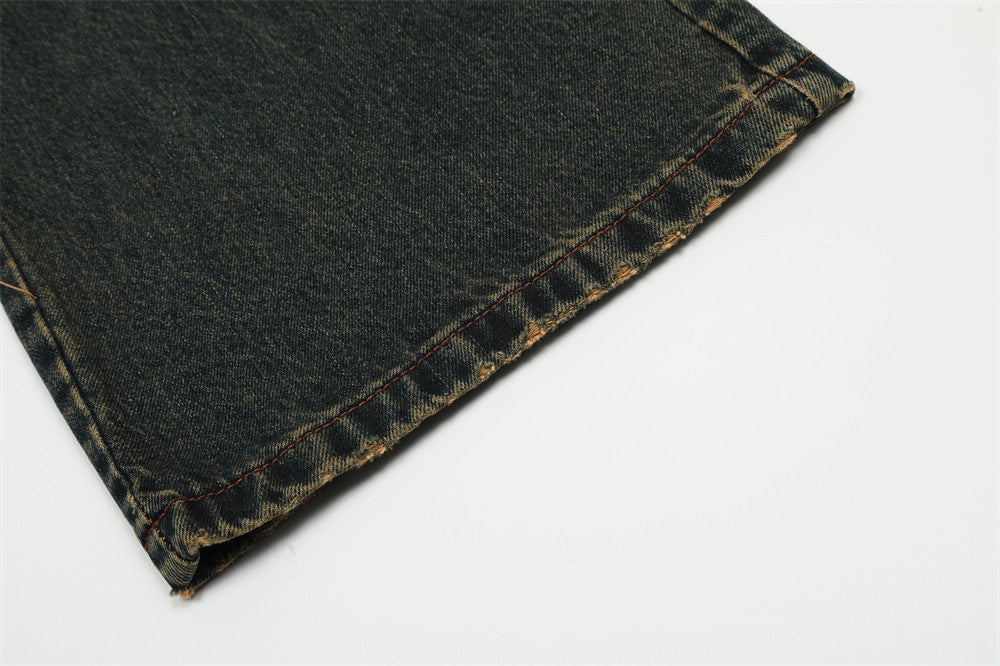 Fashion Horn Denim Trousers Men – image 15