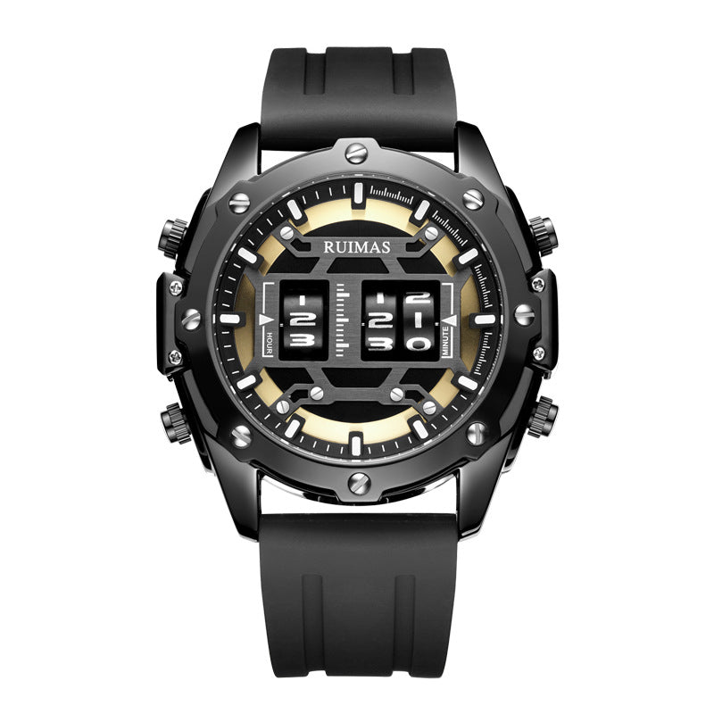 Sport leather men's quartz watch – image 2