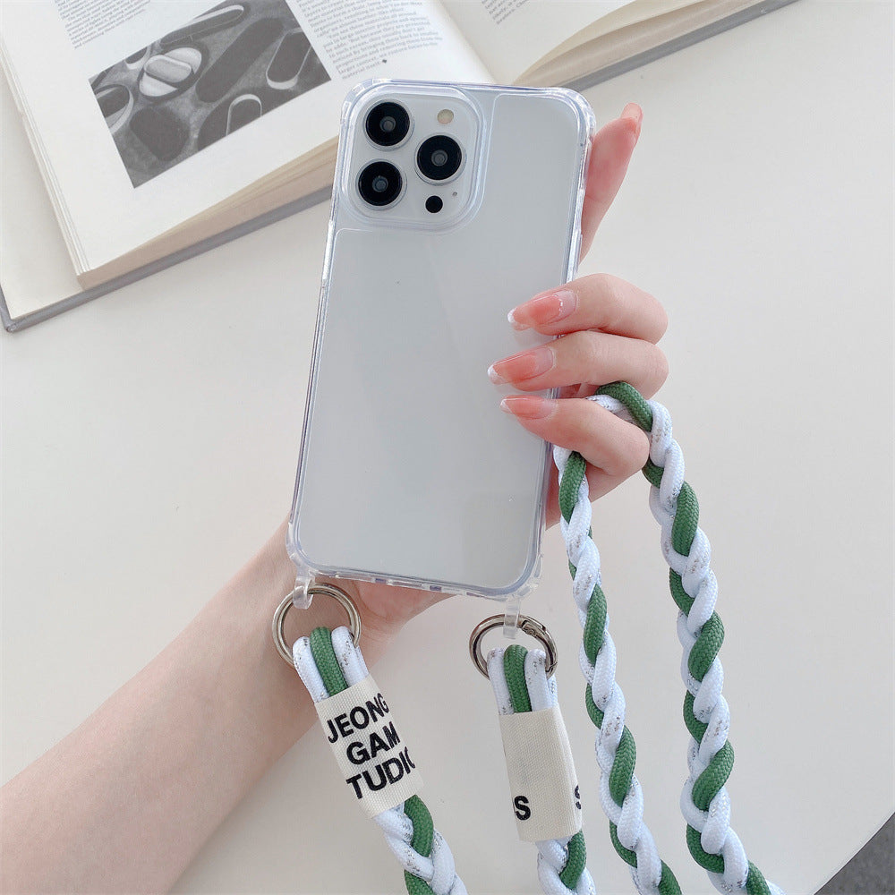 Back Woven Cross-body Lanyard Backer-card Accessories Phone Case – image 5