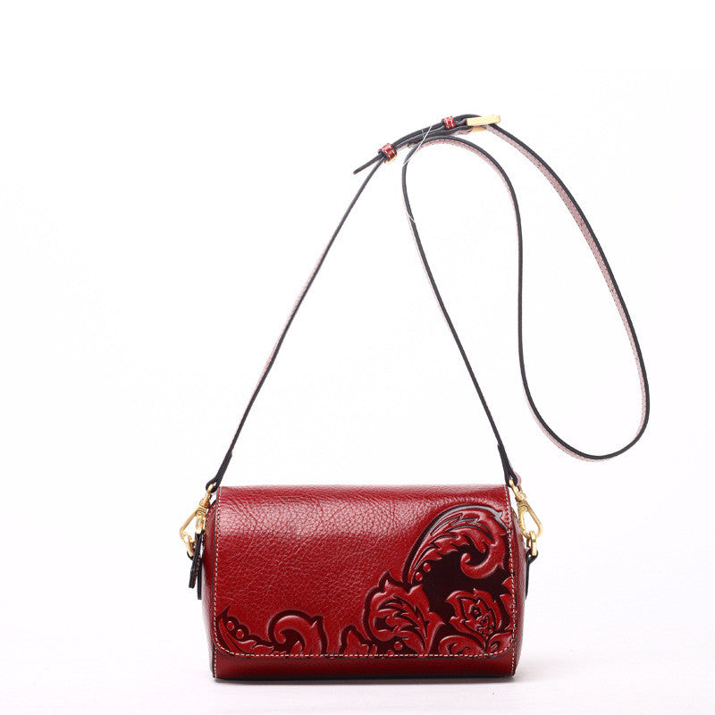 Cowhide Bag Women New Messenger Bag – image 4