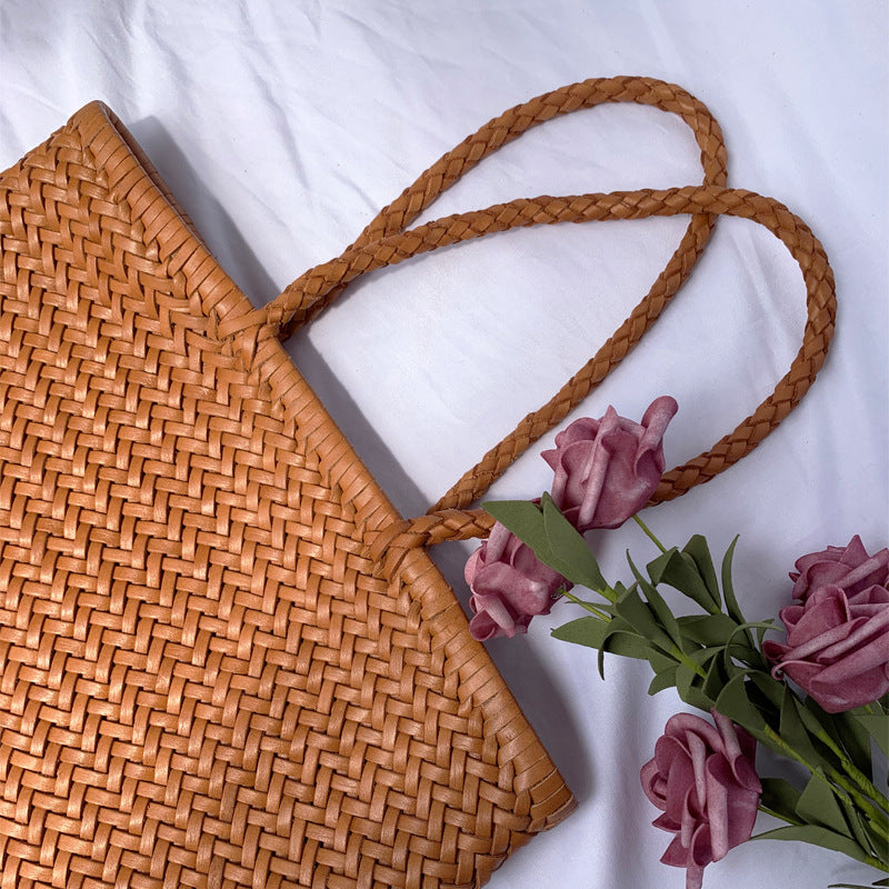 Fashion Woven Handbag For Women – image 4
