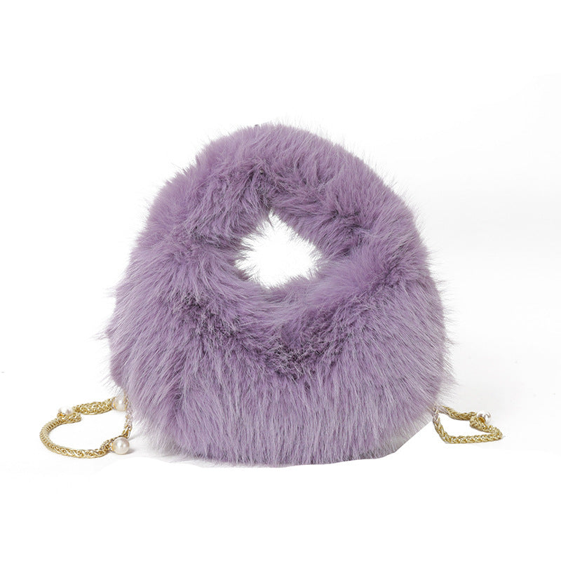 Fashion Plush Hand-carrying Bag Women – image 6