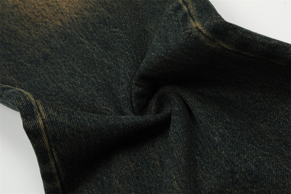 Fashion Horn Denim Trousers Men – image 16