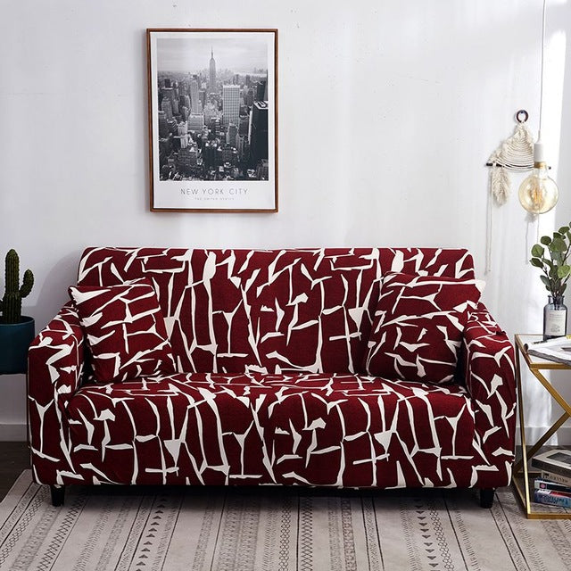 Printed sofa cushion sofa cover sofa cover – image 3