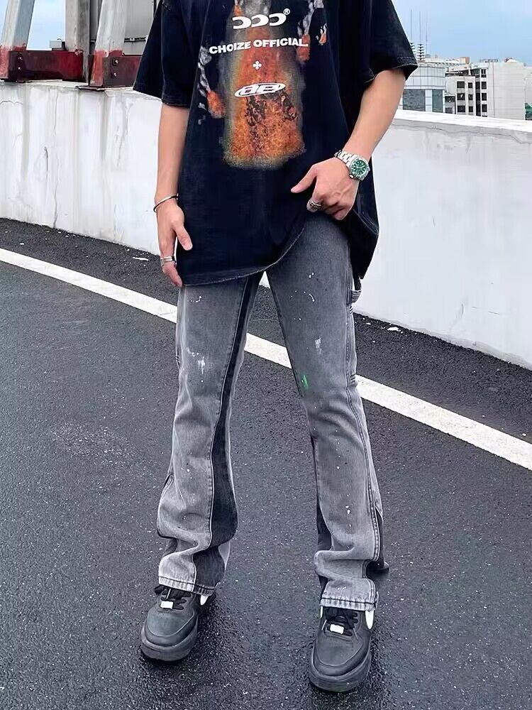 Fashion Horn Denim Pants Men – image 5