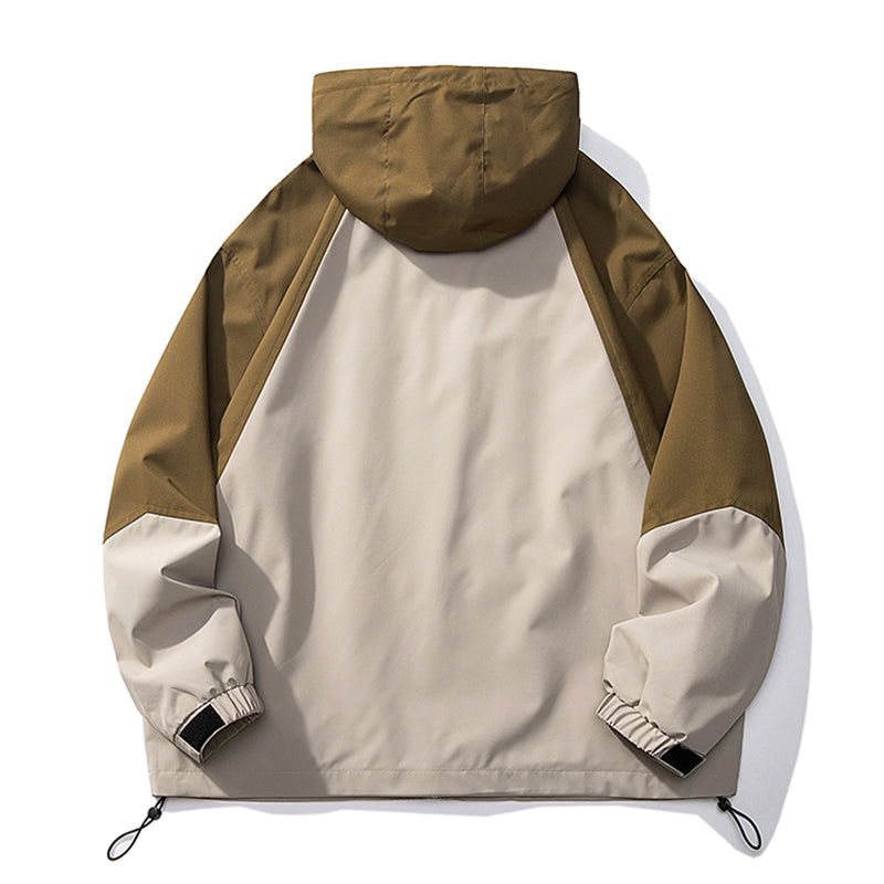 Fashion Colorblock Shell Jacket Men – image 2