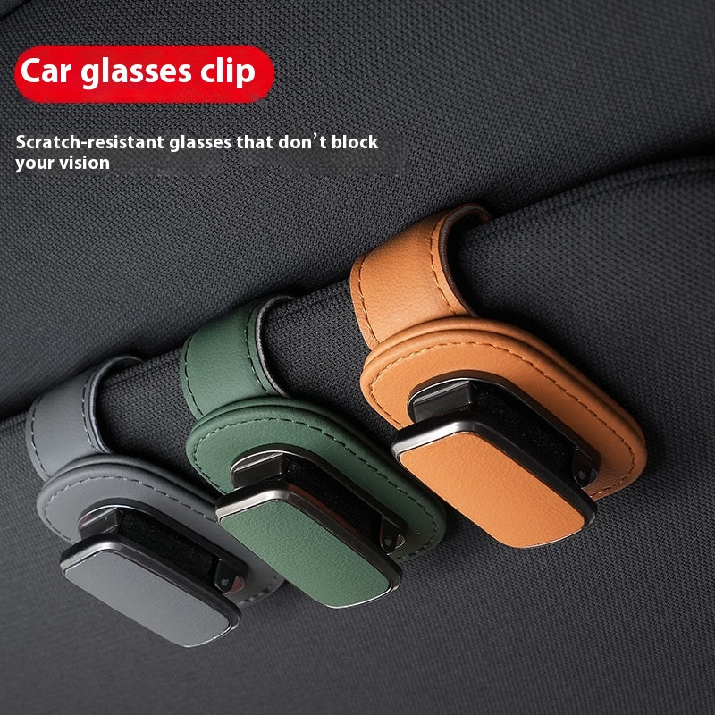 Leather Car Accessories Car Glasses Frame – image 5