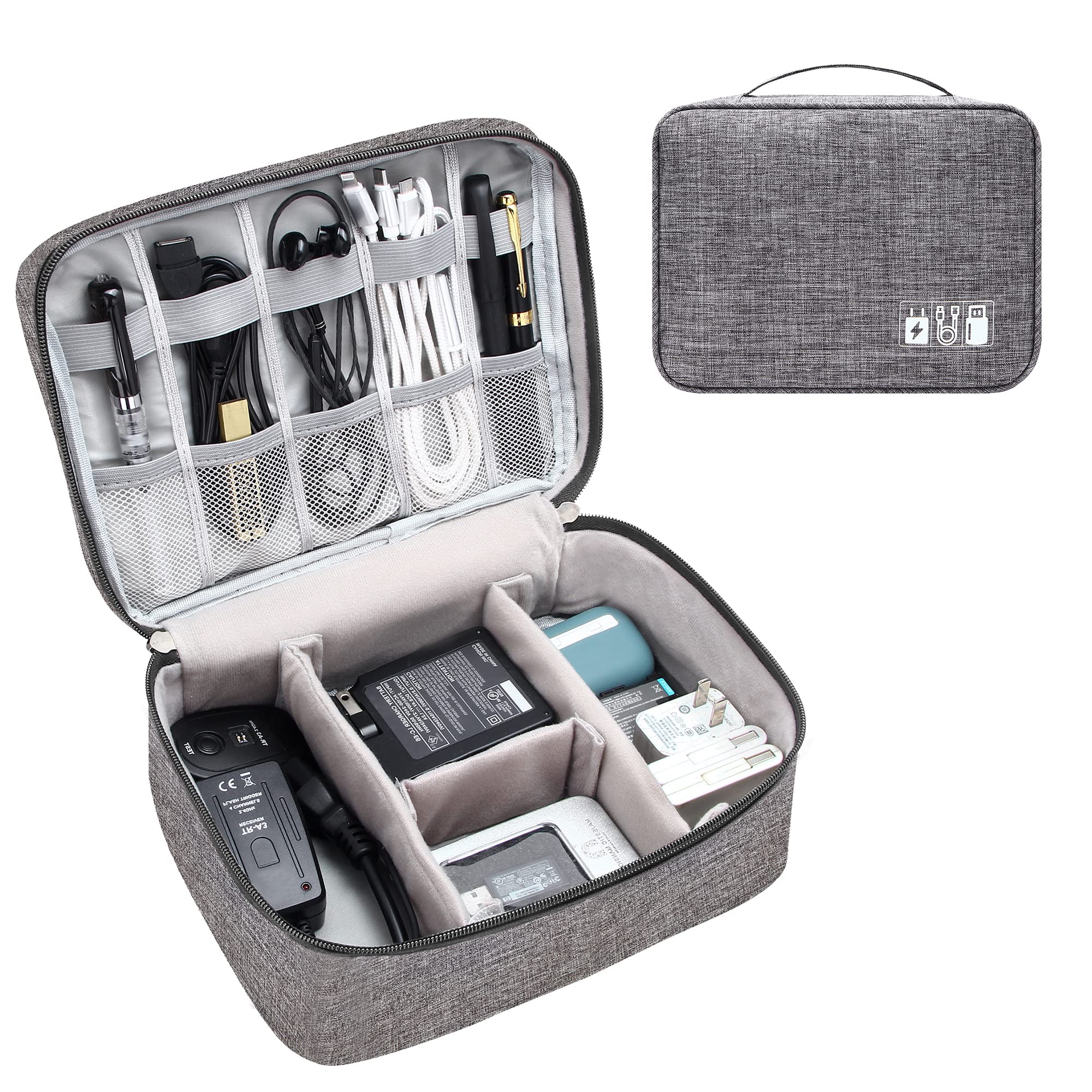 Electronics Organizer Travel Cable Organizer Bag Waterproof Portable Digital Storage Bag Electronic Accessories Case Cab – image 5