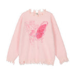 Fashion Butterfly Rhinestone Sweater Men – image 9