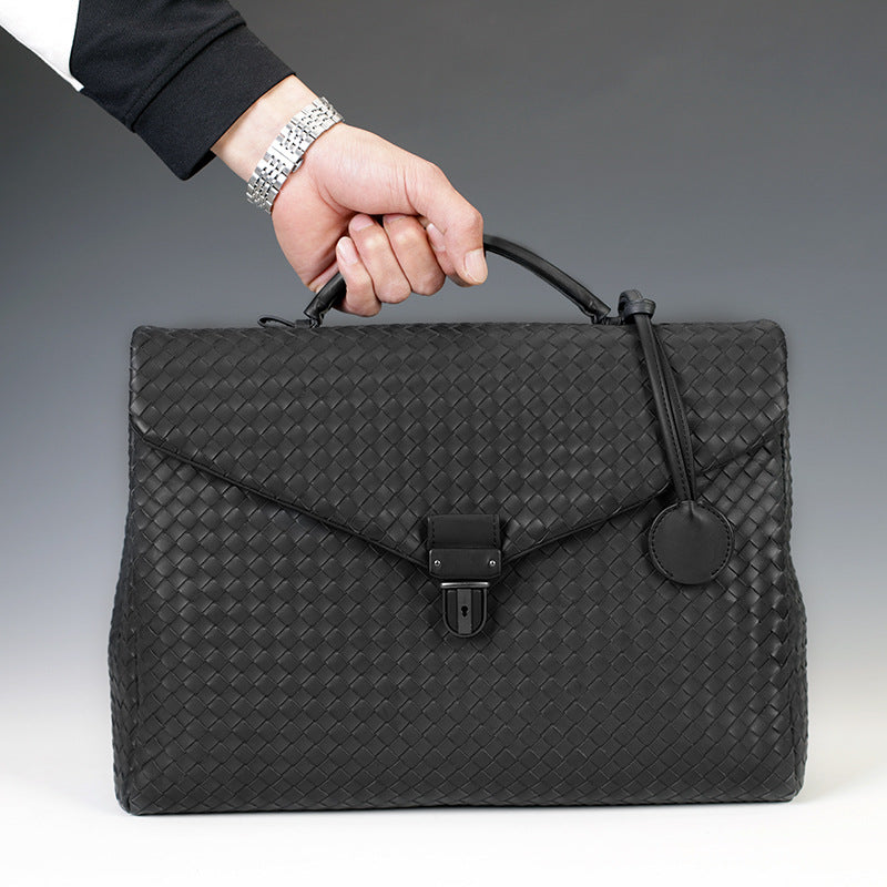 Men's Handbag Business Casual Clamshell Knitting – image 3