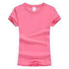 Pure Color Women T-shirt, Custom, Cotton T-shirt – image 7