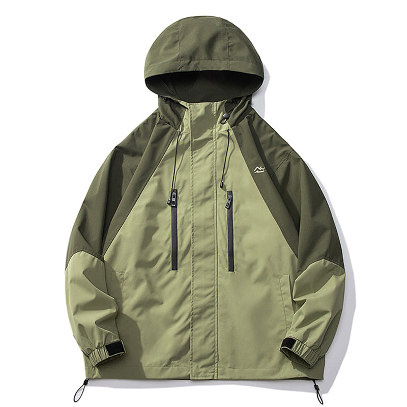 Fashion Colorblock Shell Jacket Men – image 17