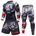 Male Sport Suit Men Running Clothes Sport Wear Yoga Set – image 16