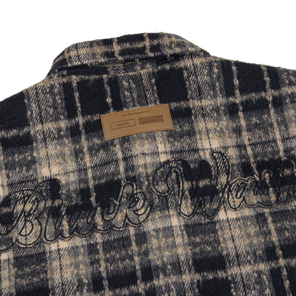 Fashion Retro Plaid Shirt Men – image 5