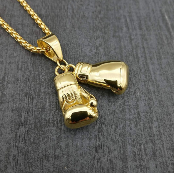 Fashion Gold Necklace Boxing Sport Simplicity – image 10
