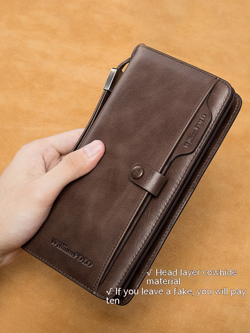 Men's Long Wallet Genuine Leather Wallet – image 8