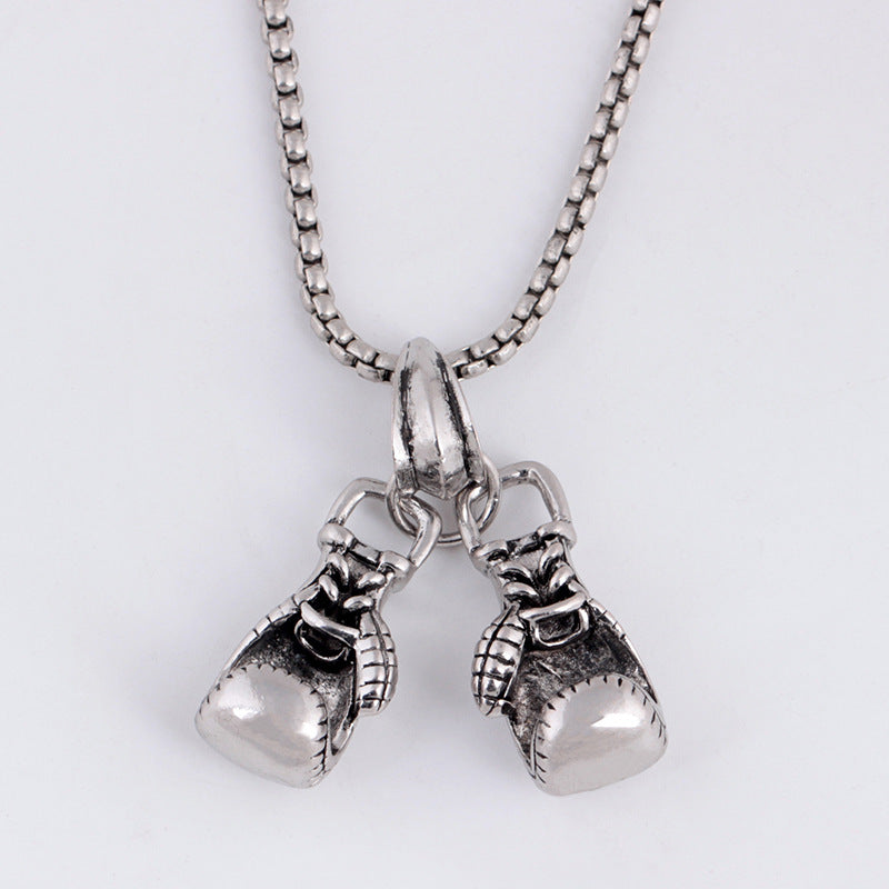 Fashion Gold Necklace Boxing Sport Simplicity – image 6