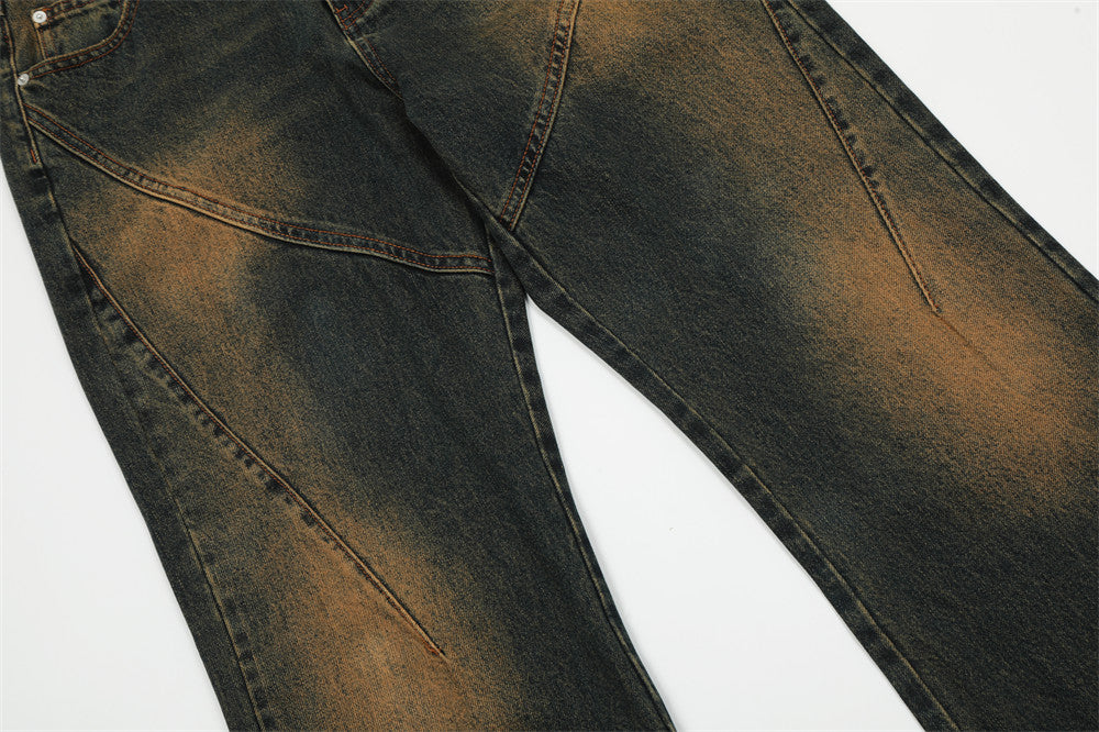 Fashion Horn Denim Trousers Men – image 7
