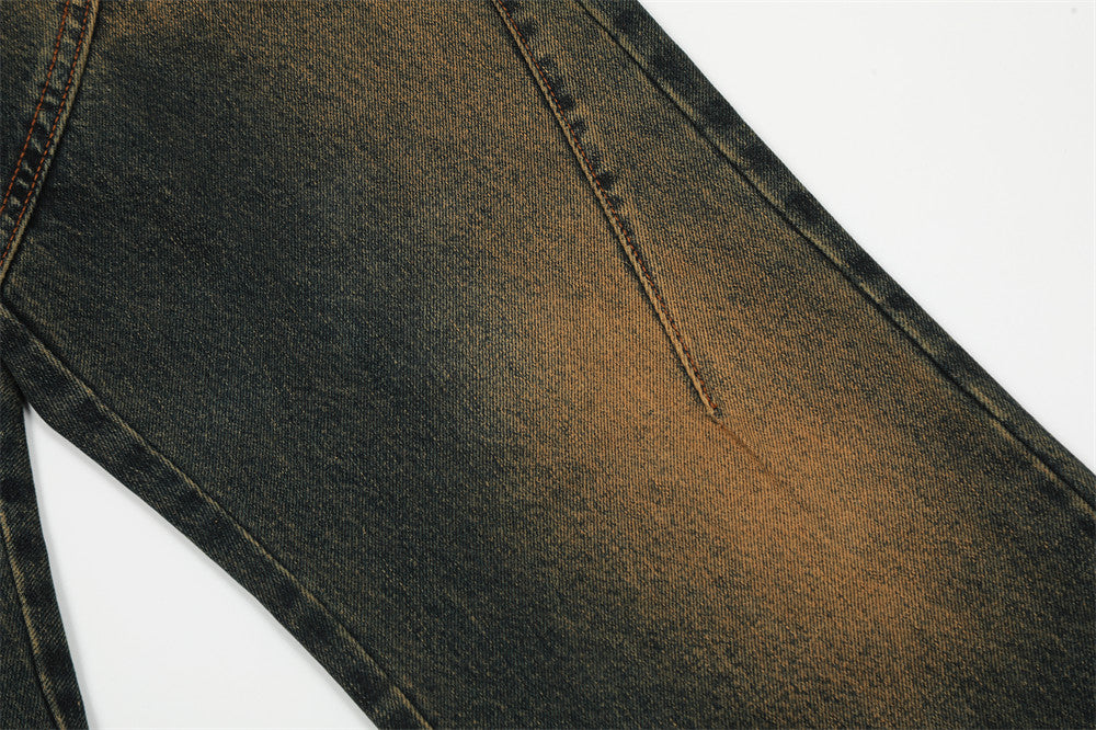 Fashion Horn Denim Trousers Men – image 14