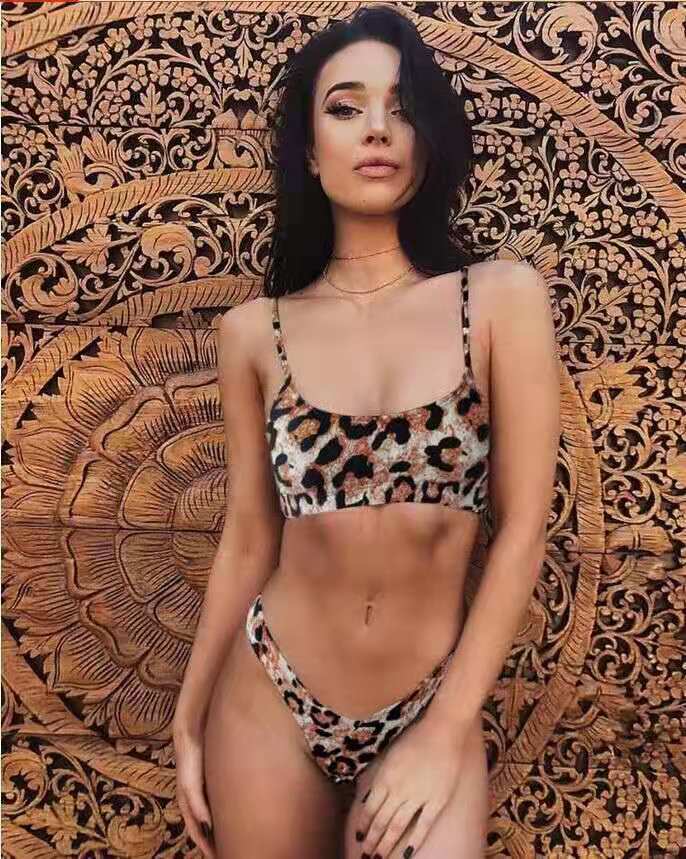 Ladies leopard print bikini swimsuit – image 6