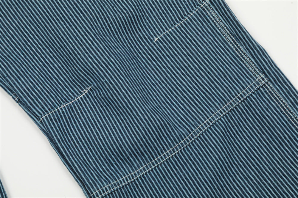 Fashion Vertical Stripe Overalls Men – image 13