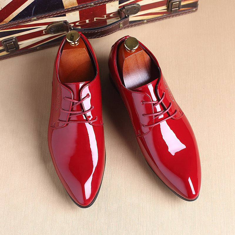 Men Leather Shoes Men Business Casual Dress Shoes Business Casual Leather Shoes Slip-on Black Driving Shoe For Men – image 8