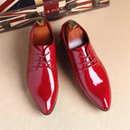 Men Leather Shoes Men Business Casual Dress Shoes Business Casual Leather Shoes Slip-on Black Driving Shoe For Men – image 8