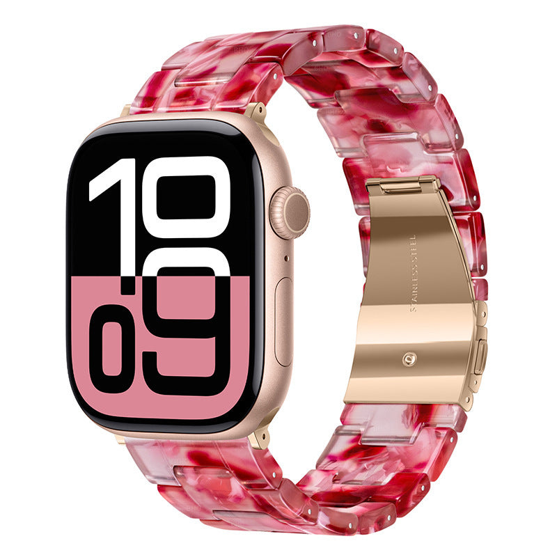 Resin Three-link Watch Strap Compatible With The Watch