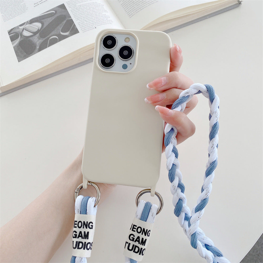 Back Woven Cross-body Lanyard Backer-card Accessories Phone Case – image 8