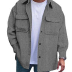 Coat Men Polo Collar Top Men Fashion Work Clothes – image 7