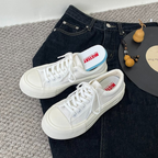 Platform Canvas Shoes Women  New Cloud Korean Style White Shoes Women Versatile Niche Stylish Design Breathable Skate Sh – image 4