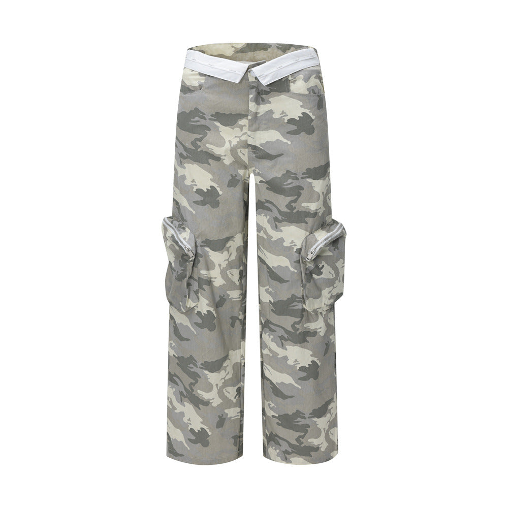 Fashion Camouflage Zipper Overalls Men – image 16