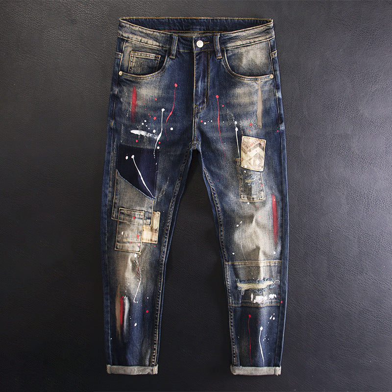 Fashion High-end Fashion Brand Jeans Men – image 4