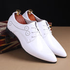 Men Leather Shoes Men Business Casual Dress Shoes Business Casual Leather Shoes Slip-on Black Driving Shoe For Men – image 4