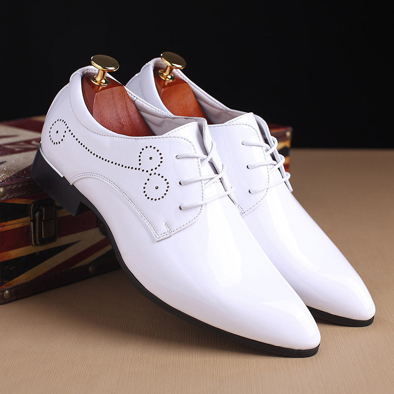 Men Leather Shoes Men Business Casual Dress Shoes Business Casual Leather Shoes Slip-on Black Driving Shoe For Men – image 4