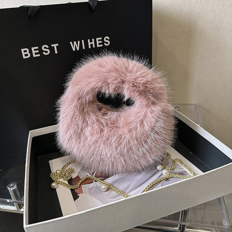Fashion Plush Hand-carrying Bag Women – image 4