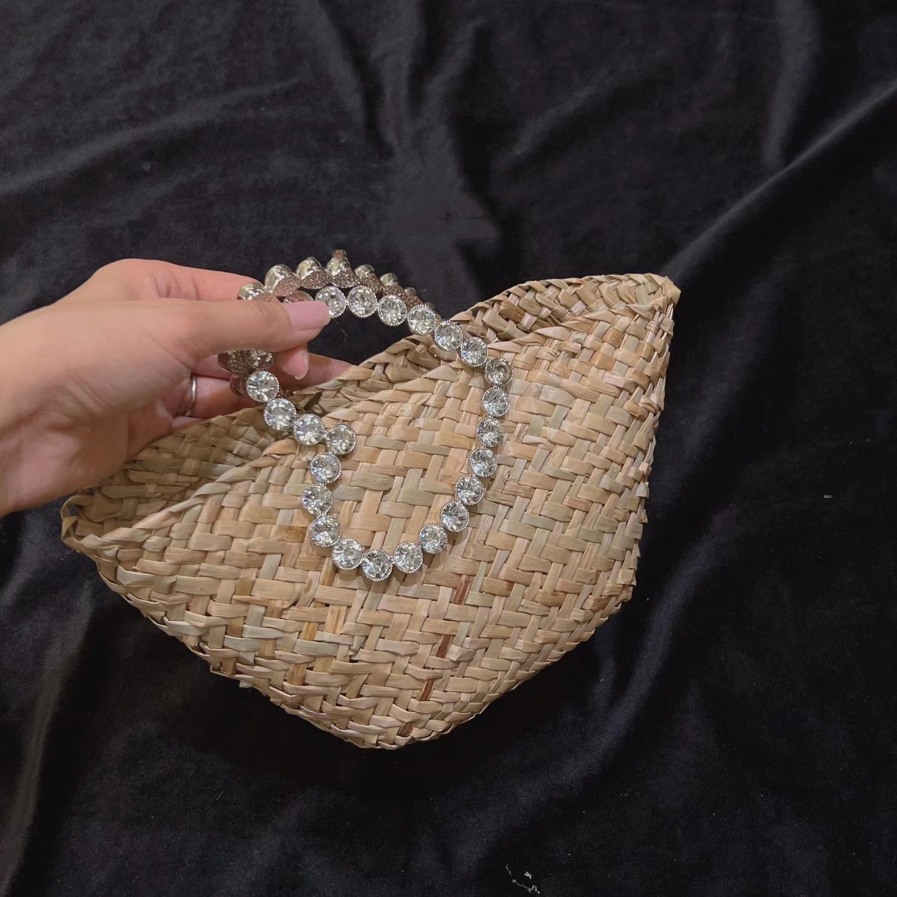 Fashion Handbag Woven Vacation Style Women – image 5