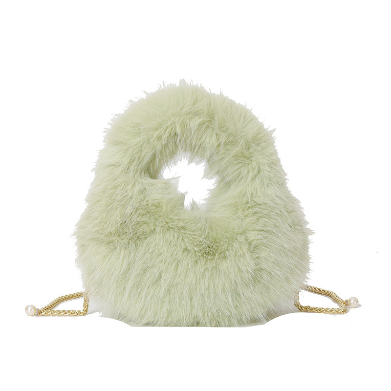 Fashion Plush Hand-carrying Bag Women – image 2