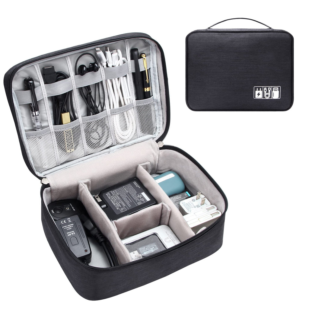 Electronics Organizer Travel Cable Organizer Bag Waterproof Portable Digital Storage Bag Electronic Accessories Case Cab – image 2